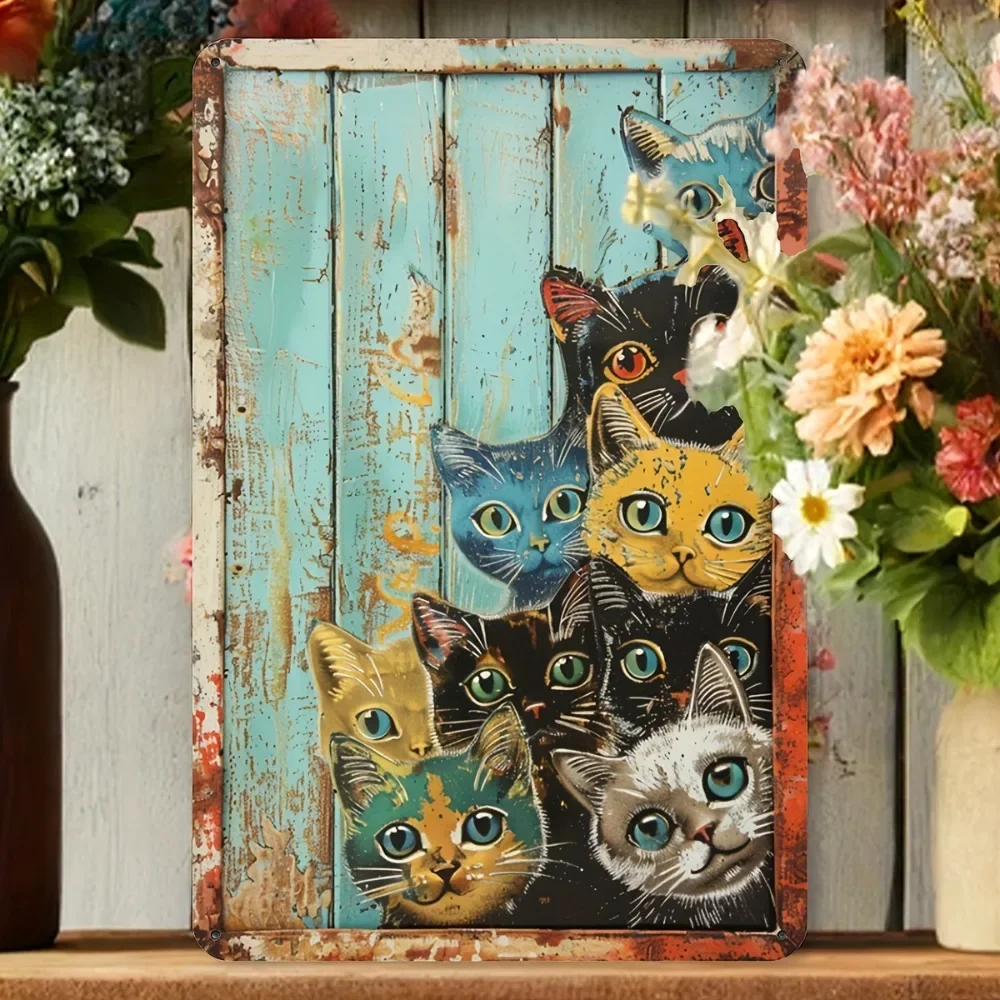 Embroidery Water - 1 szt. 20x30cm Metalowy Znak z