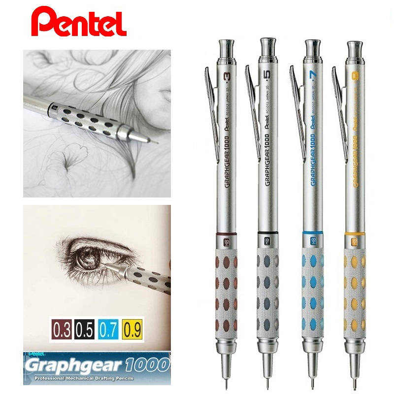 Pentel Pen Graphgear - Pentel GRAPHGEAR 1000 ołówek automatyczny, profesjonalny