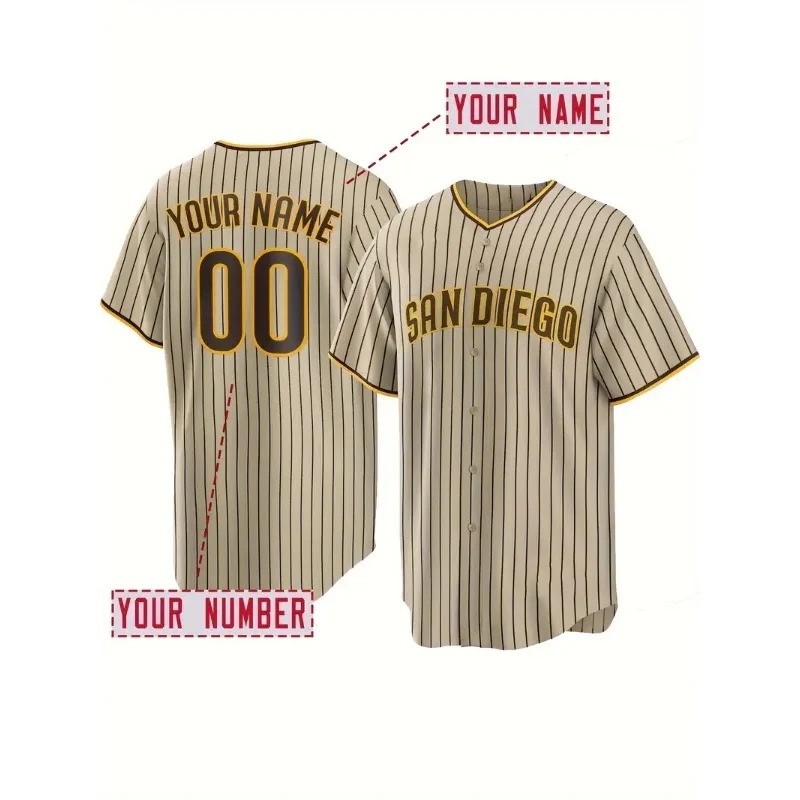 Embroidery Jersey - Nazwa i numer niestandardowy Męska haftowana