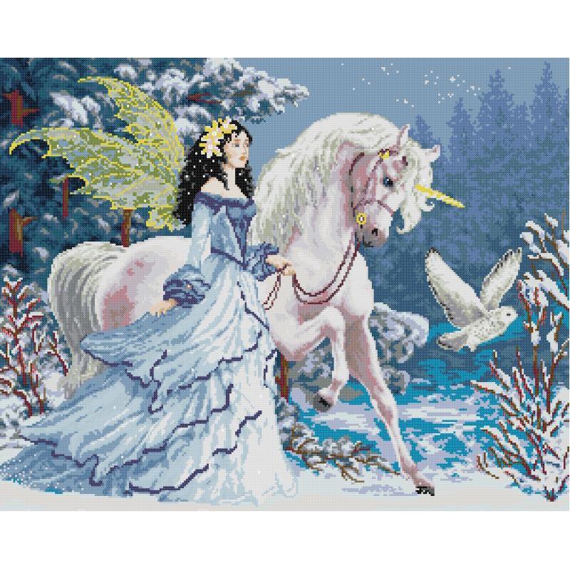 Embroidery Unicorn - Jednorożec Elf NKF Wzór postaci Zestawy