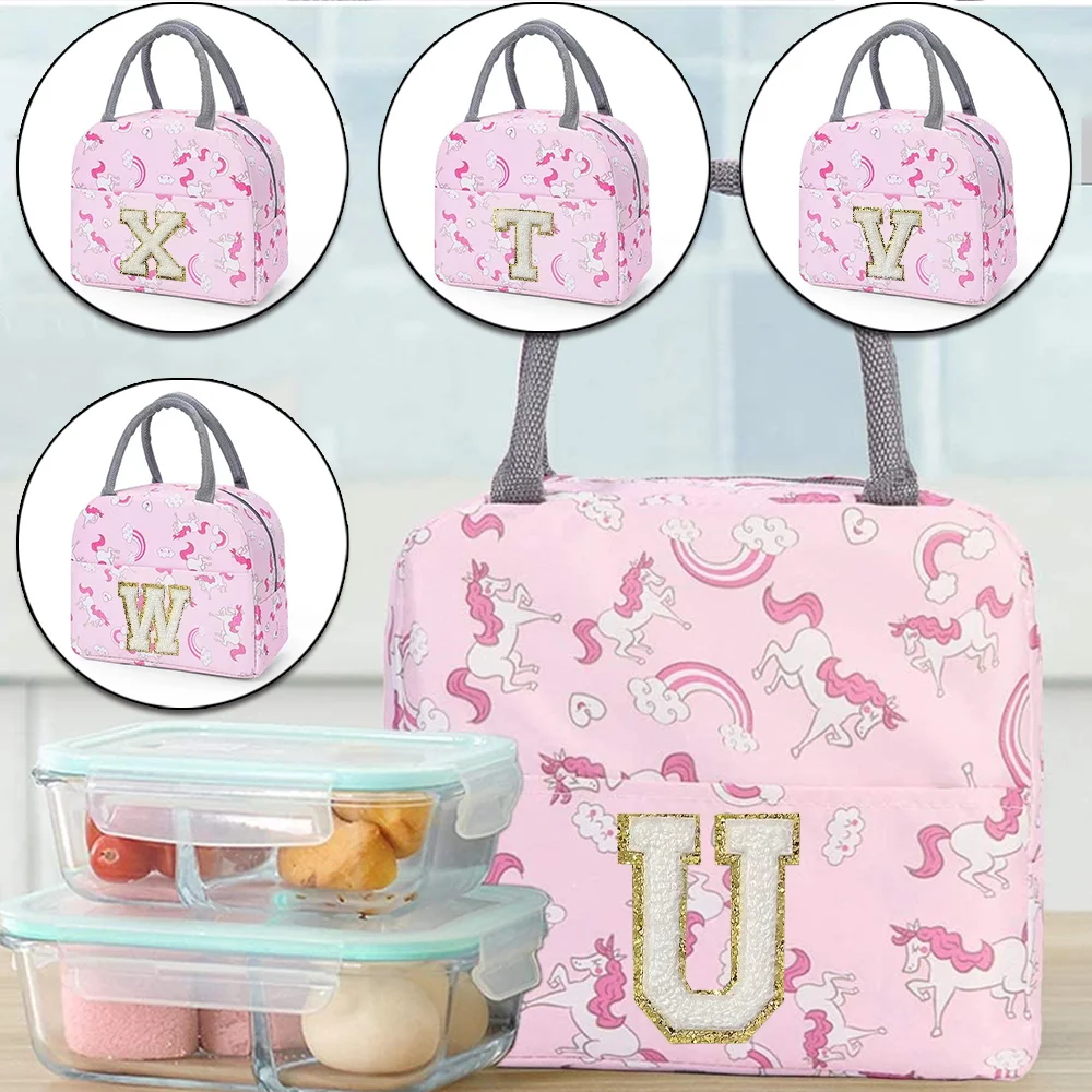 Embroidery Unicorn - Izolacyjna torba na drugie śniadanie śliczny