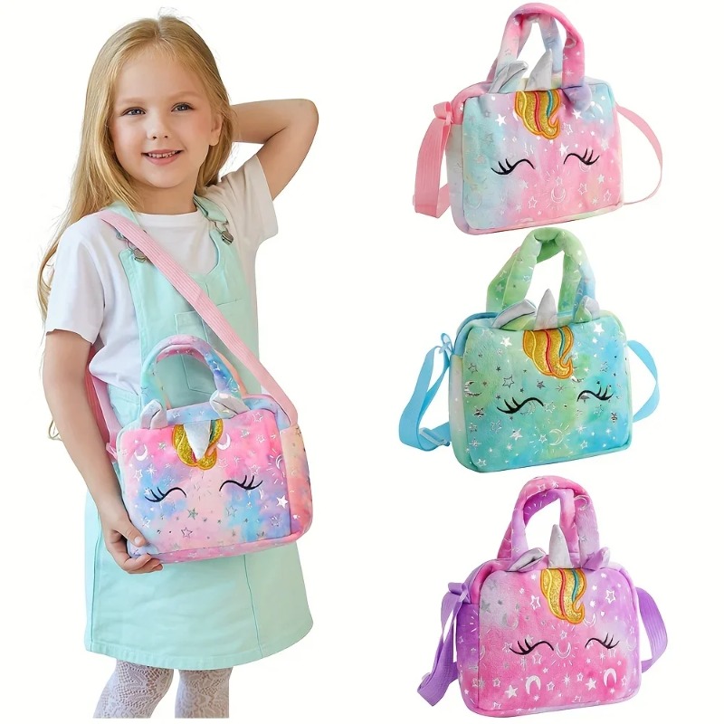 Embroidery Unicorn - Słodkie torebki jednorożce dla dziewczynek, urocza