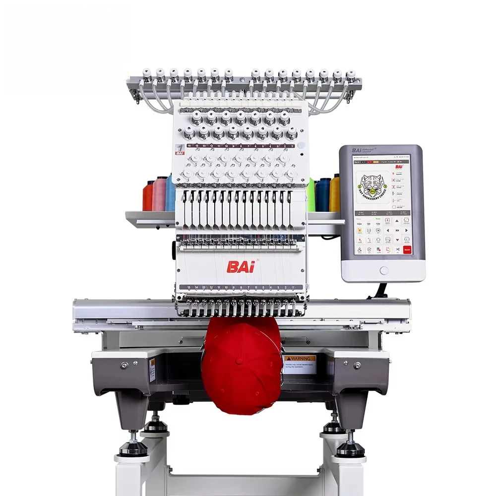 Embroidery Machines - Szybka jednogłowicowa 15-igłowa maszyna do haftowania