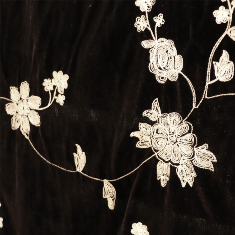 Tkanina sukienki do spania, su – Velvet Fabric Embroidery recenzja i cena