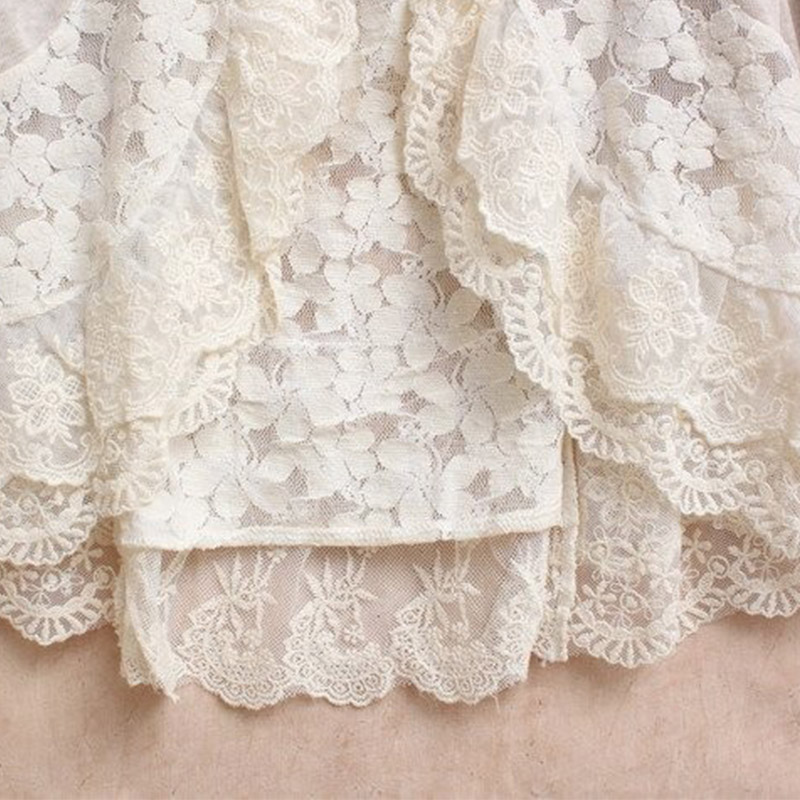 Wiosna styl Mori Girl kobiety  – Embroidery Jersey recenzja i cena