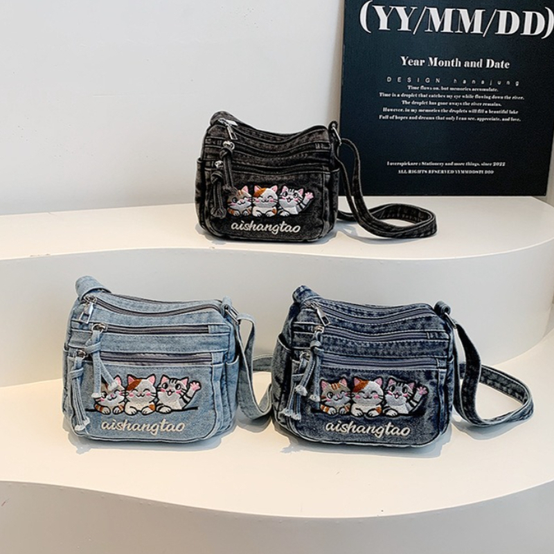Urocza torebka crossbody w kor – Embroidery Cat recenzja i cena
