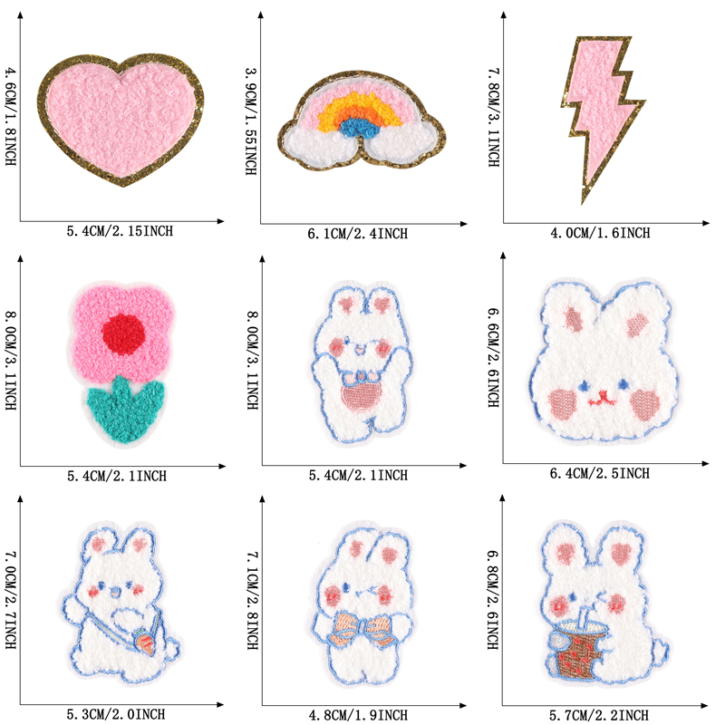 10pcs Iron On Patches Lot Chen – Embroidery Design 3D recenzja i cena