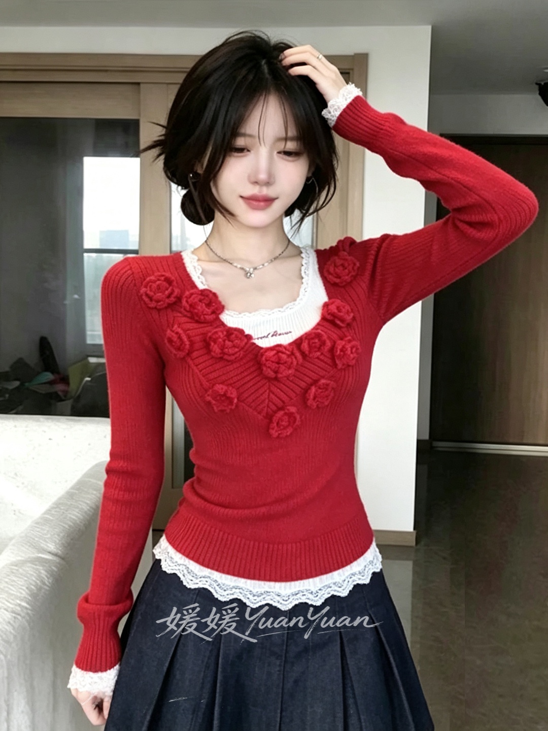 Wyszczuplająca czerwona dziani – Embroidery Design 3D recenzja i cena