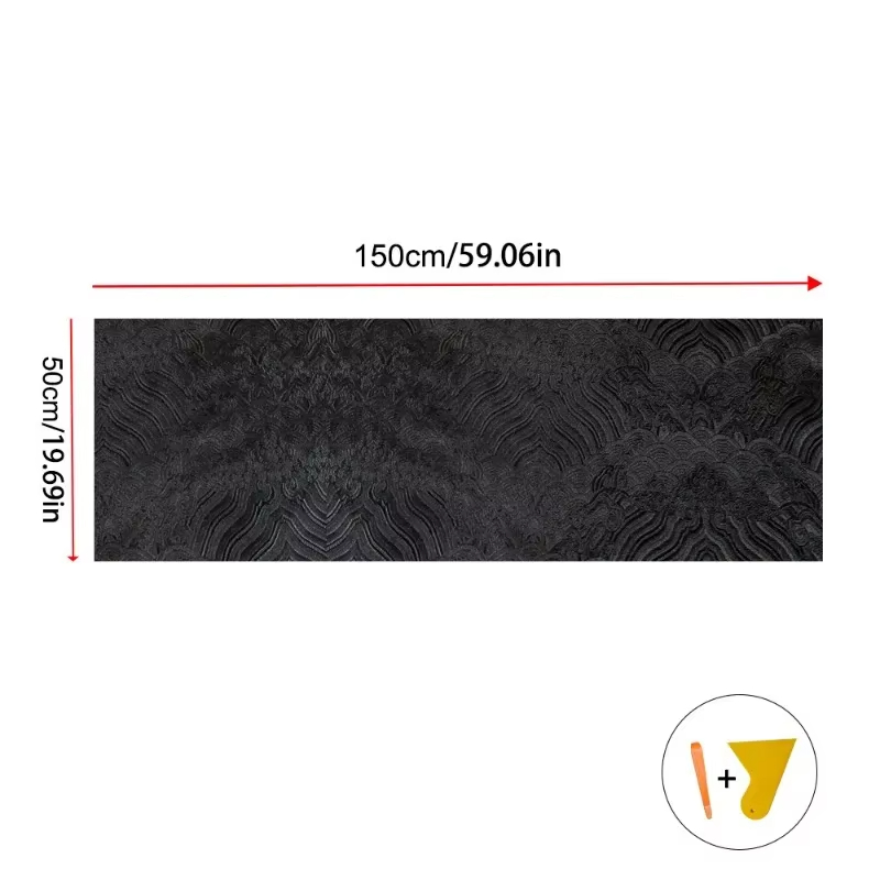 Naklejki do wnętrza samochodu, – Velvet Fabric Embroidery recenzja i cena