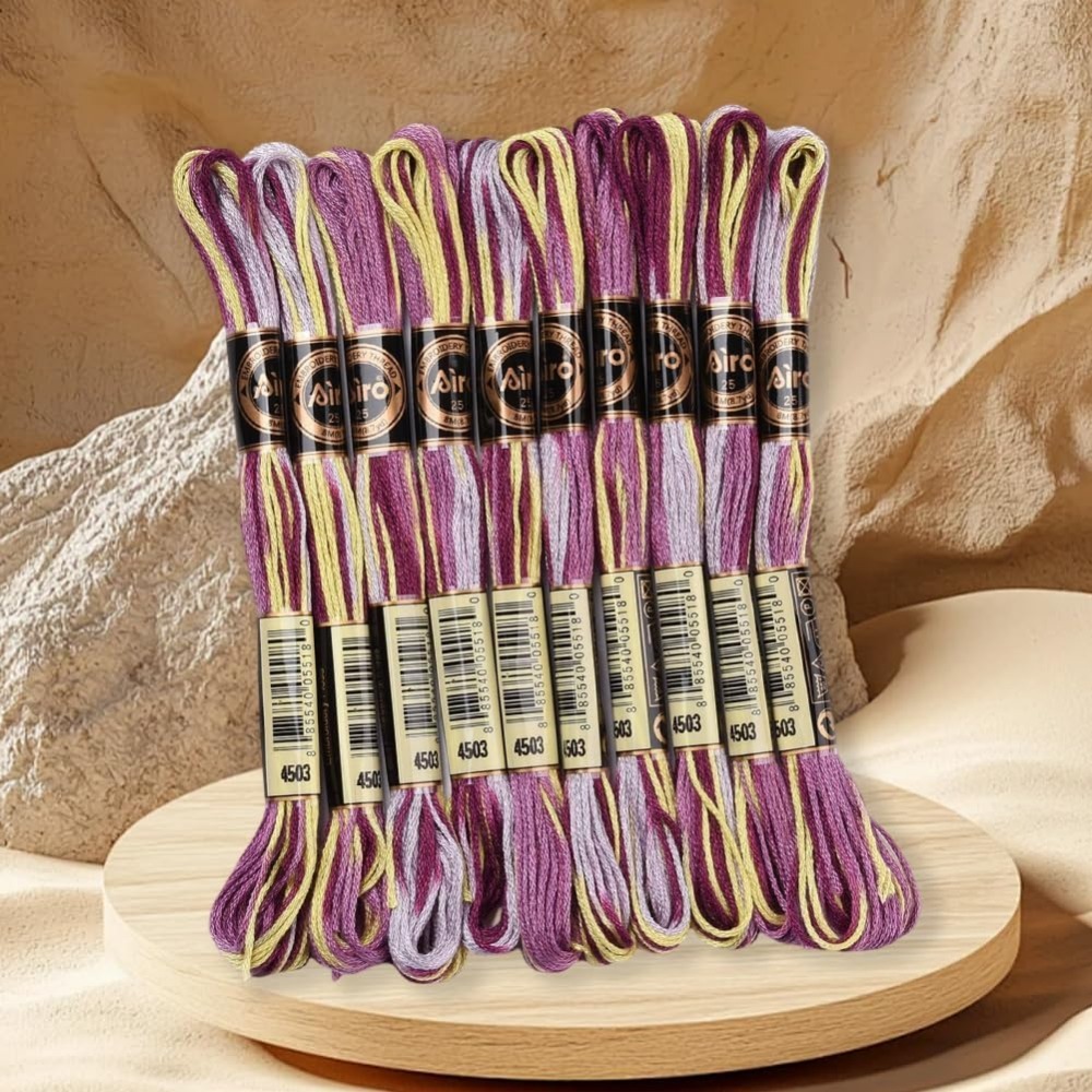 6 nici fioletowa różnokolorowa – Embroidery Stitches recenzja i cena