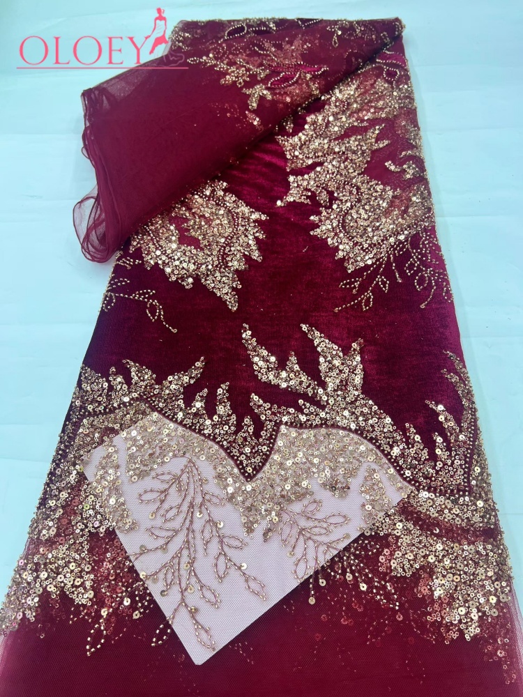 Najnowsza afrykańska aksamitna – Velvet Fabric Embroidery recenzja i cena