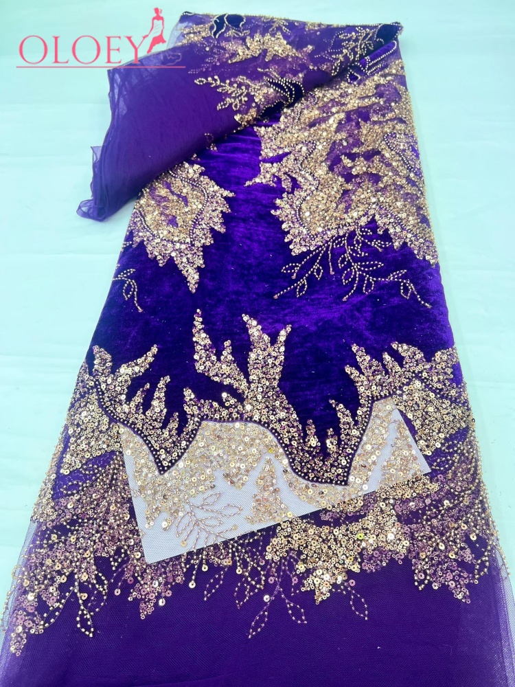 Najnowsza afrykańska aksamitna – Velvet Fabric Embroidery recenzja i cena