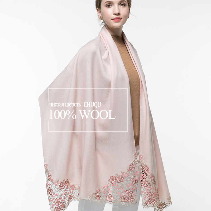 100% prawdziwa wełna różowy sz – Embroidery Pashmina recenzja i cena