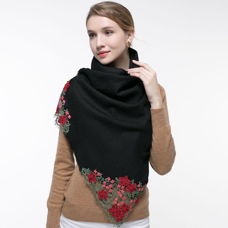 100% prawdziwa wełna różowy sz – Embroidery Pashmina recenzja i cena