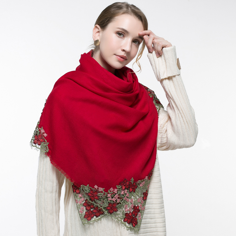 100% prawdziwa wełna różowy sz – Embroidery Pashmina recenzja i cena