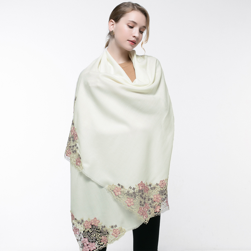 100% prawdziwa wełna różowy sz – Embroidery Pashmina recenzja i cena