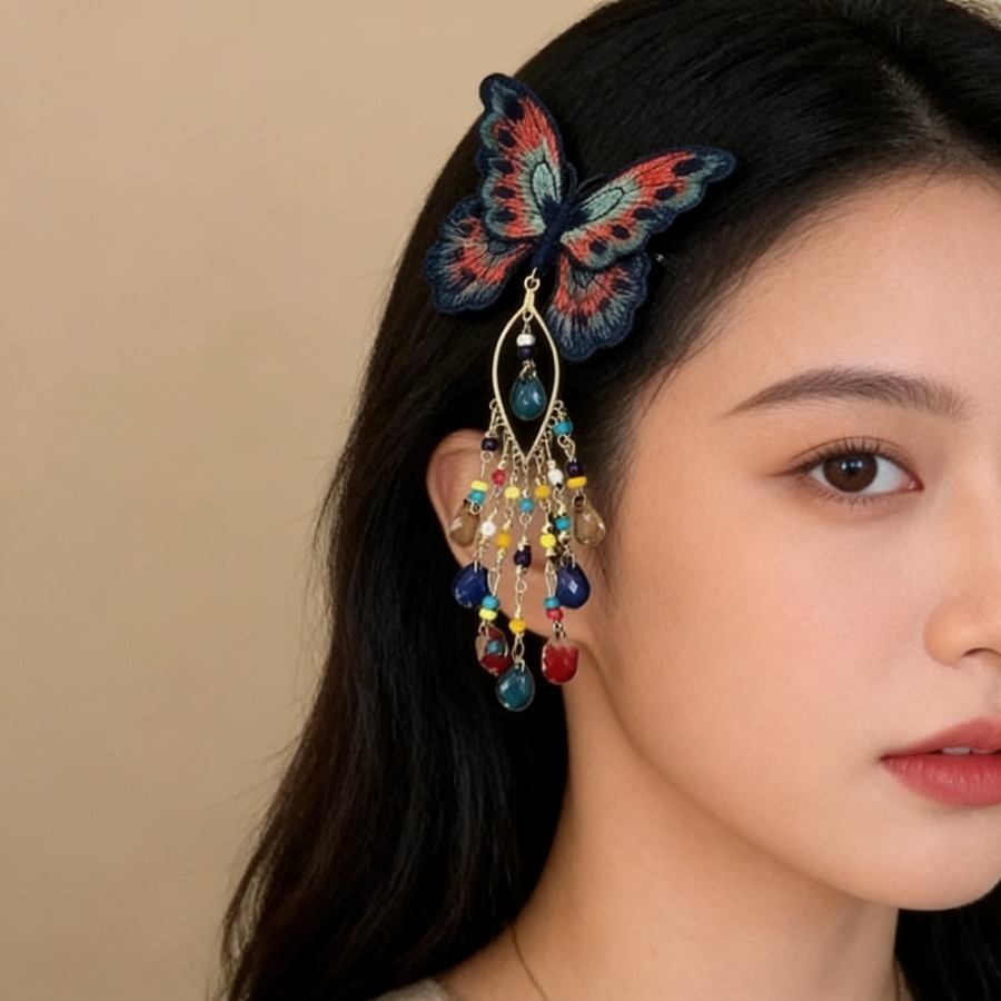 Nowe chińskie spinki do włosów – Embroidery Glass Beads recenzja i cena