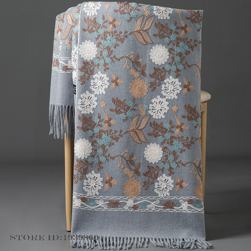 Damska kaszmirowa pashmina, sz – Embroidery Pashmina recenzja i cena