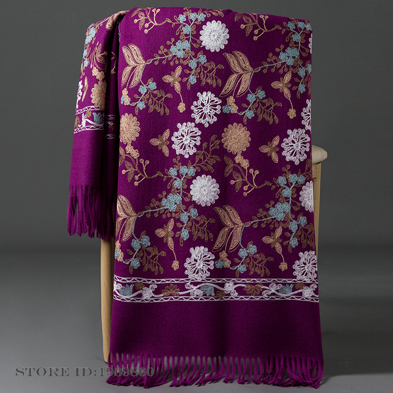 Damska kaszmirowa pashmina, sz – Embroidery Pashmina recenzja i cena