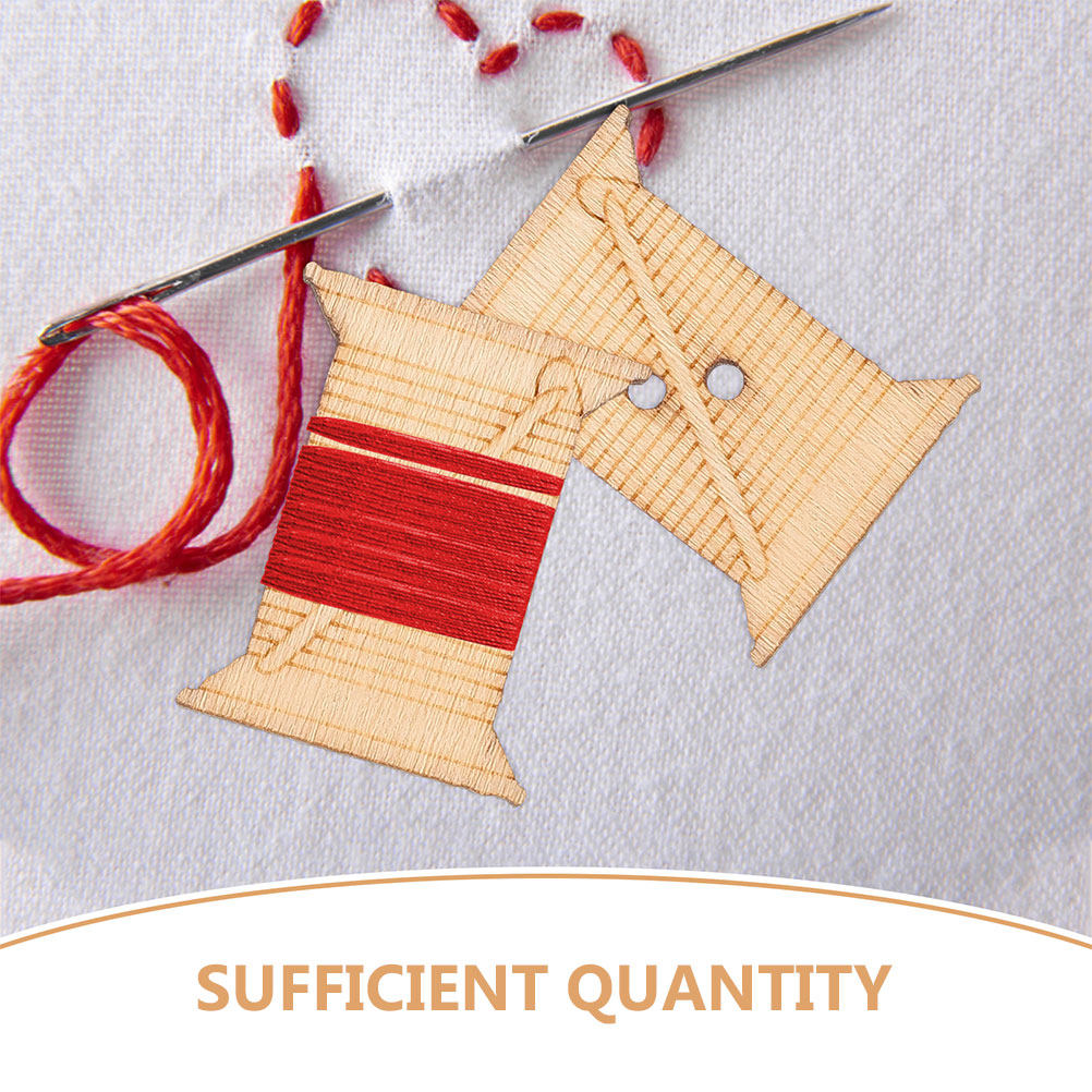 100 szt. Drewniane szpulki na  – Embroidery Stitches recenzja i cena