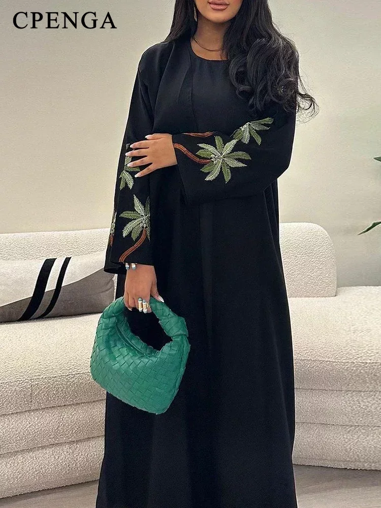 Eid Ramadan czarna muzułmańska – Embroidery Kaftan recenzja i cena