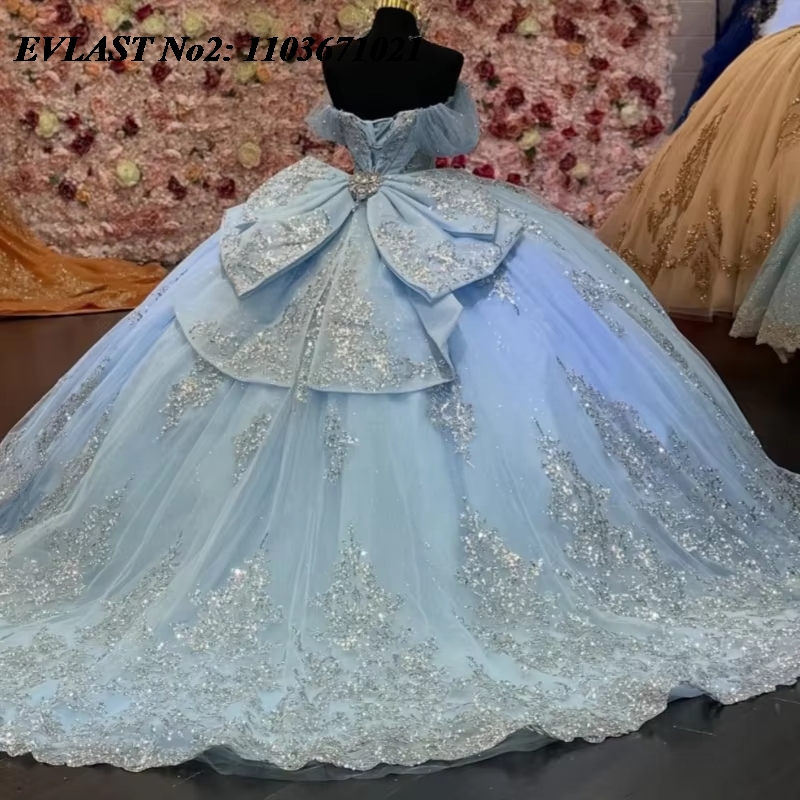 EVLAST Sukienka na Quinceañerę – Embroidery Glass Beads recenzja i cena