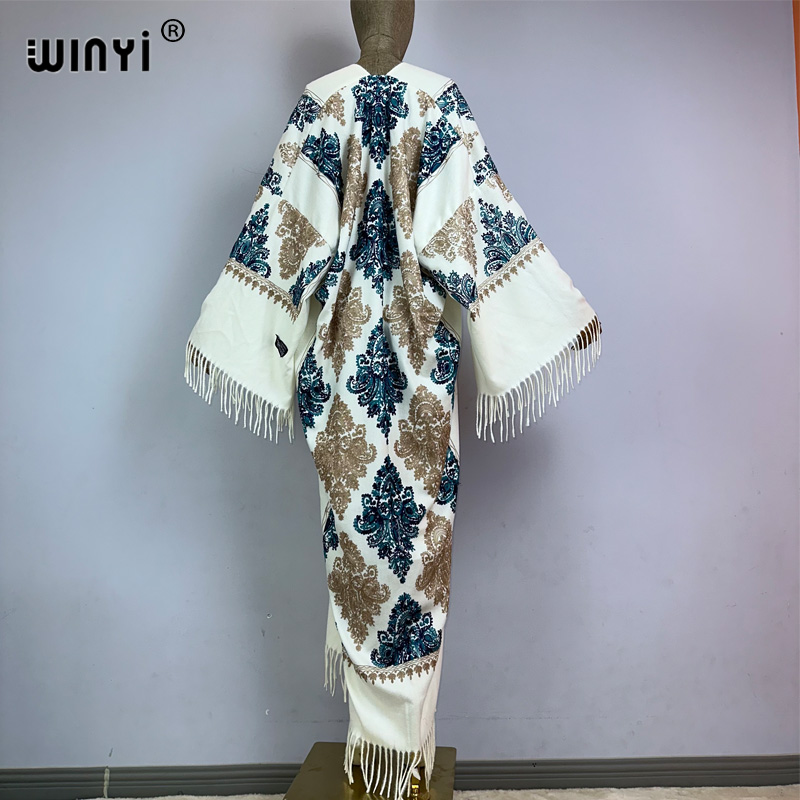 WINYI Zimowy damski płaszcz z  – Embroidery Pashmina recenzja i cena