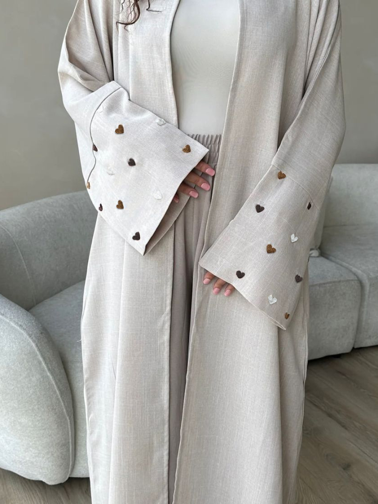 Miłość Serce Haft Muzułmańska  – Embroidery Kaftan recenzja i cena