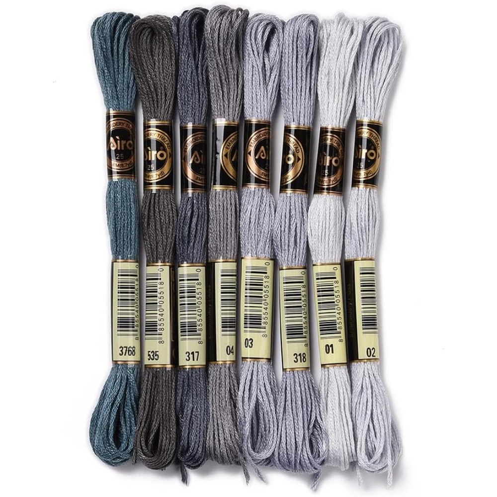 8 wężyków 70 jardów Szare bran – Embroidery Stitches recenzja i cena