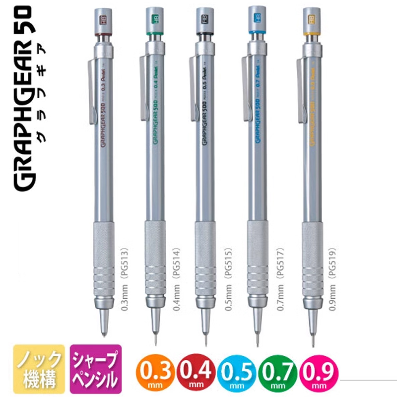 Ołówek mechaniczny Pentel Grap – Pentel Pen Graphgear recenzja i cena