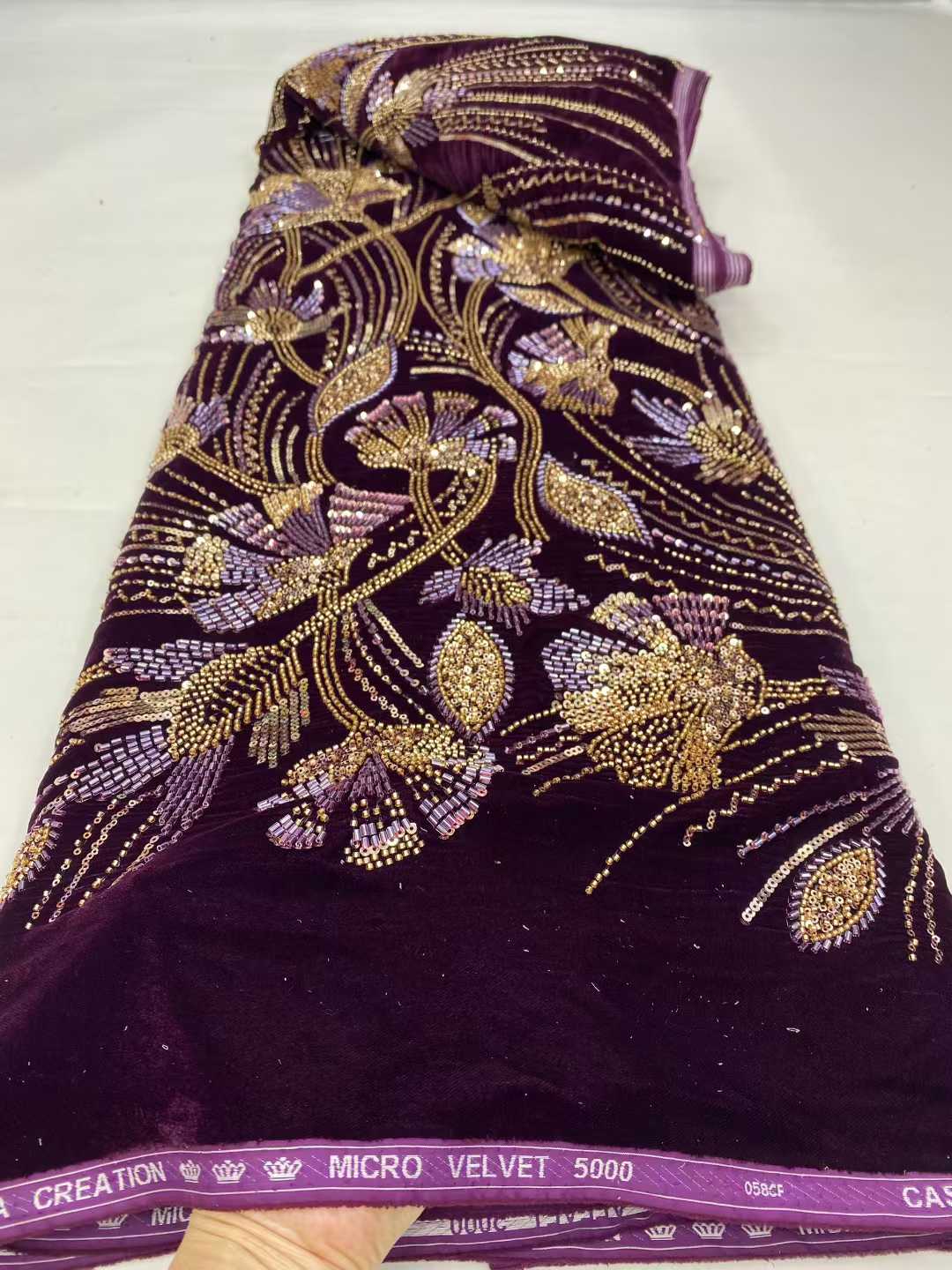 Nowości 2026 Afrykańskie aksam – Velvet Fabric Embroidery recenzja i cena