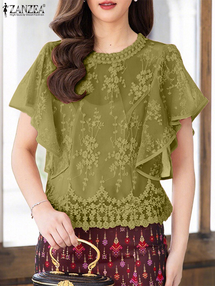ZANZEA Damska Bluzka z Haftem  – Embroidery Jersey recenzja i cena