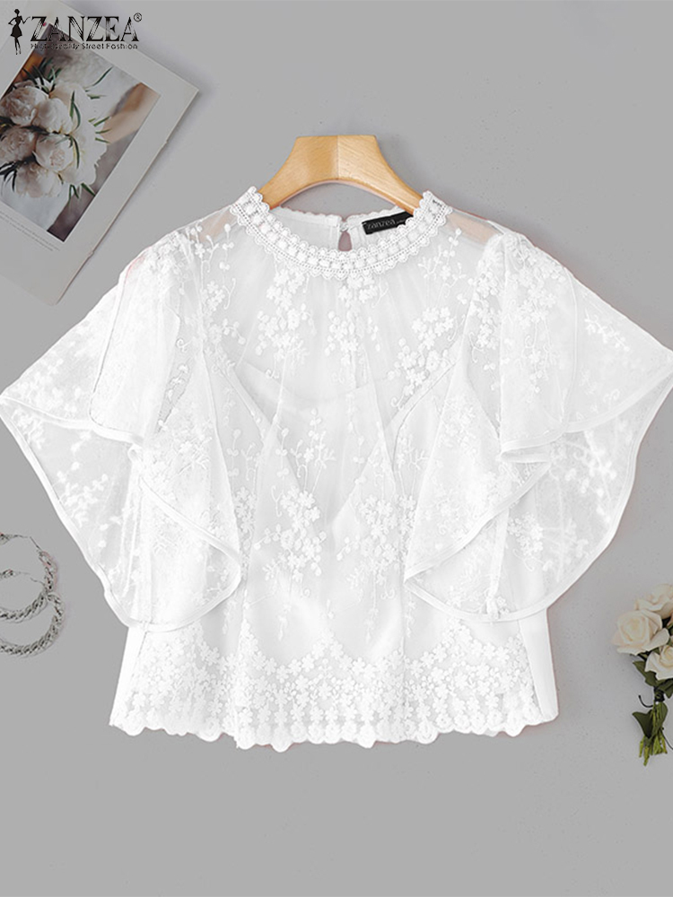 ZANZEA Damska Bluzka z Haftem  – Embroidery Jersey recenzja i cena
