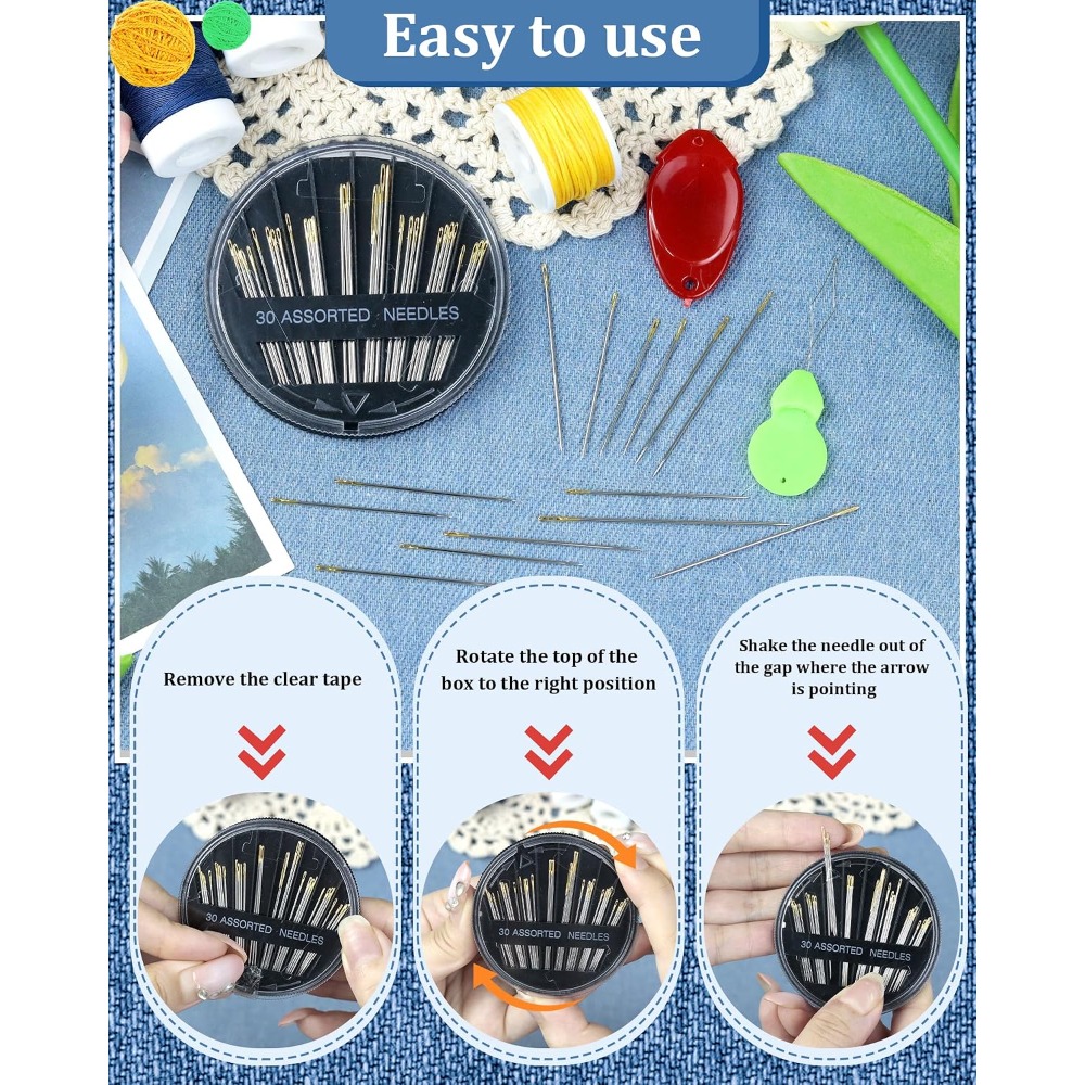 Zestaw 30 stalowych igieł do s – Embroidery Quilting recenzja i cena