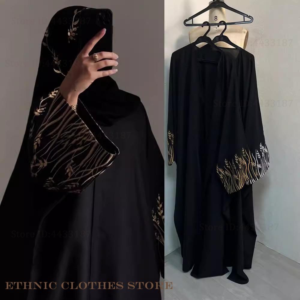 Elegancka czarna abaja z hafte – Embroidery Kaftan recenzja i cena