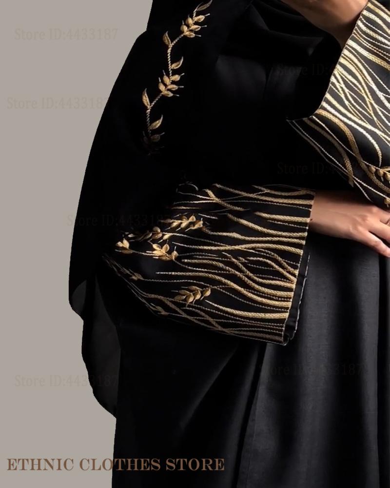 Elegancka czarna abaja z hafte – Embroidery Kaftan recenzja i cena