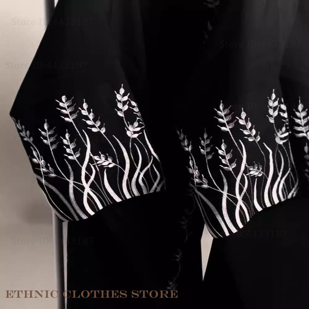 Elegancka czarna abaja z hafte – Embroidery Kaftan recenzja i cena