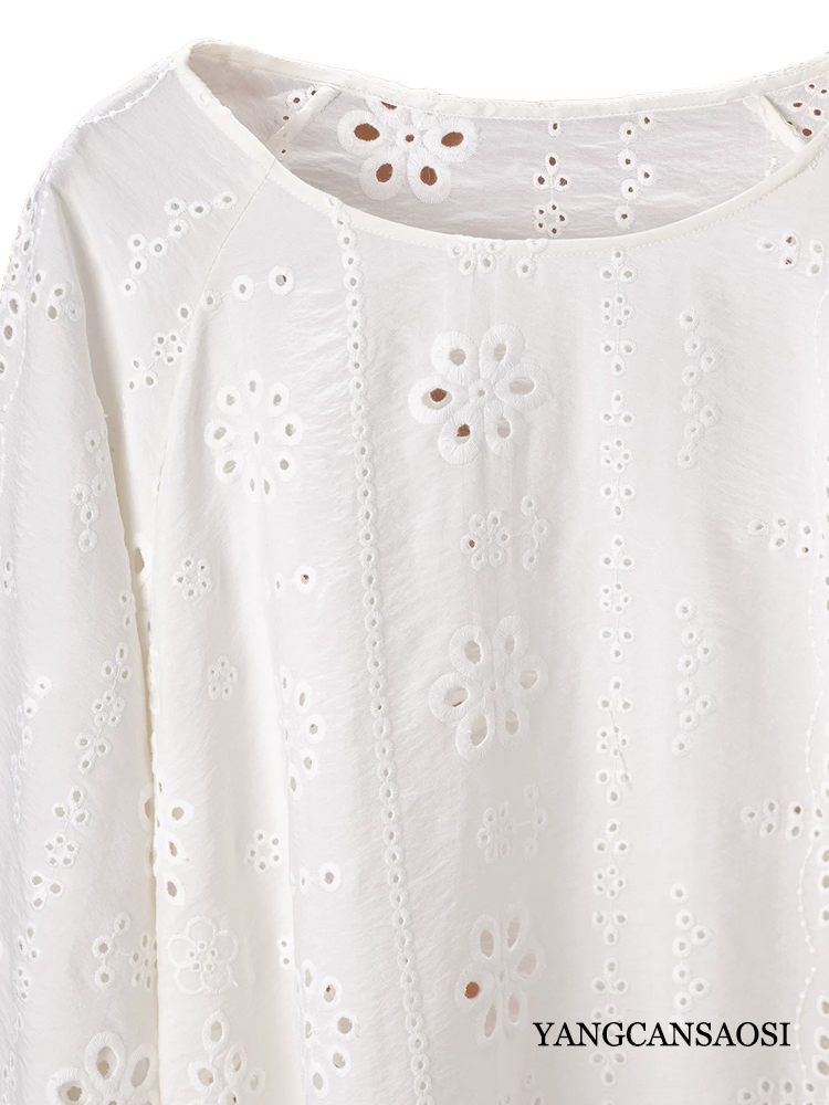 Biała bluzka plus size z ażuro – Embroidery Jersey recenzja i cena