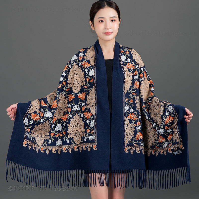 Haftowana szalika z kaszmiru p – Embroidery Pashmina recenzja i cena