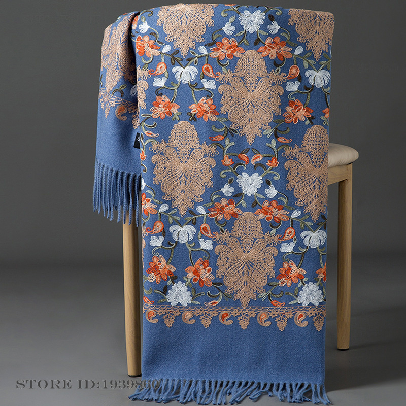 Haftowana szalika z kaszmiru p – Embroidery Pashmina recenzja i cena