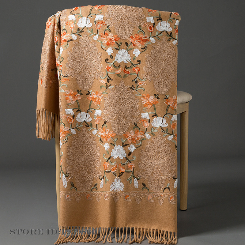 Haftowana szalika z kaszmiru p – Embroidery Pashmina recenzja i cena