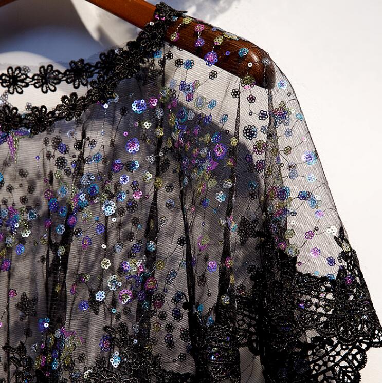 Damskie prześwitujące z haftem – Embroidery Pashmina recenzja i cena