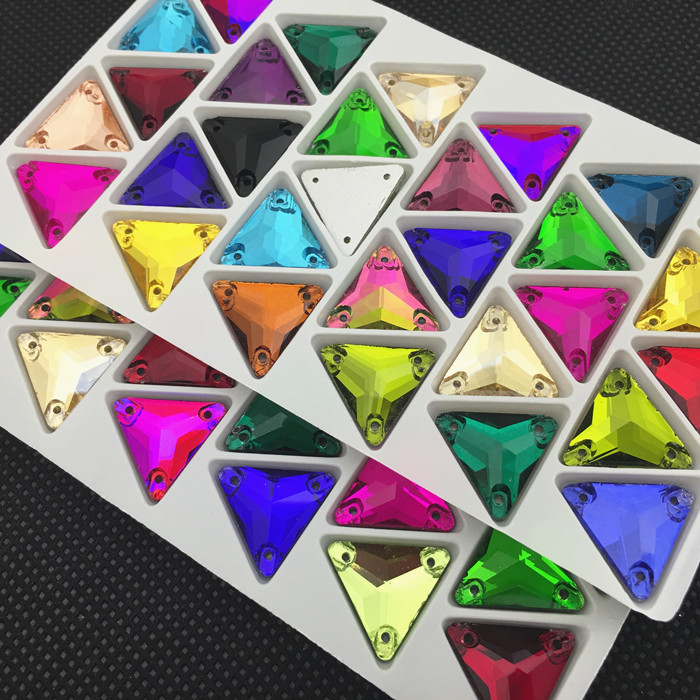 Szklany kryształ trójkąt szyć  – Embroidery Glass Beads recenzja i cena