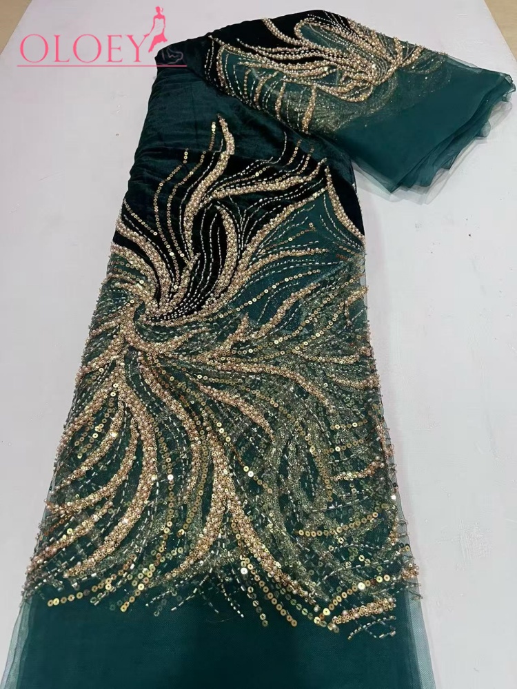 OLOEY Luksusowa Suknia Ślubna  – Velvet Fabric Embroidery recenzja i cena