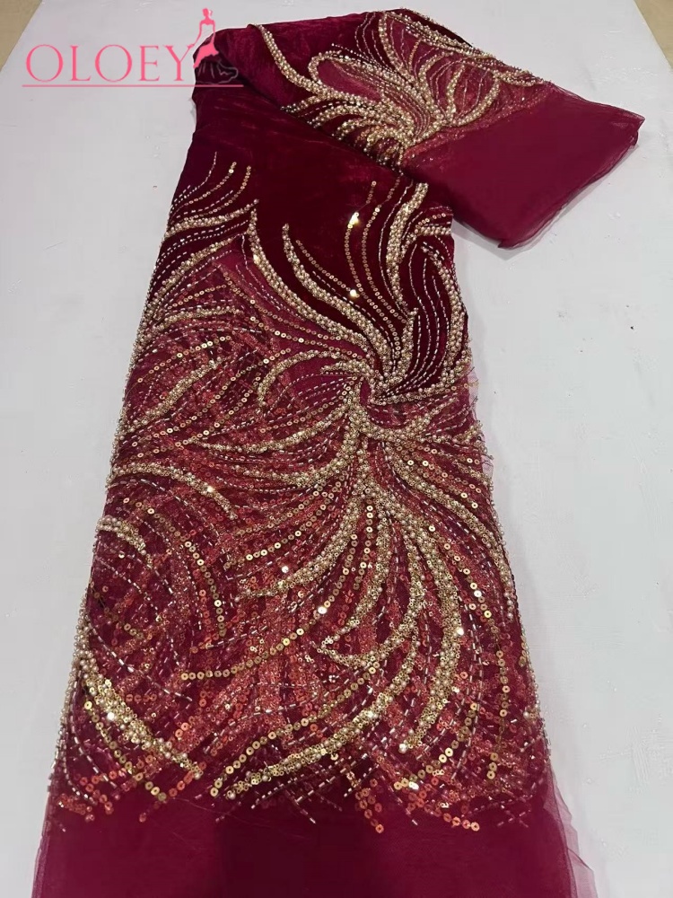 OLOEY Luksusowa Suknia Ślubna  – Velvet Fabric Embroidery recenzja i cena