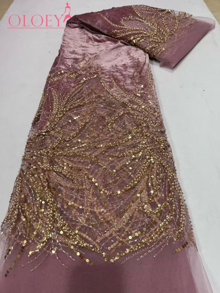 OLOEY Luksusowa Suknia Ślubna  – Velvet Fabric Embroidery recenzja i cena
