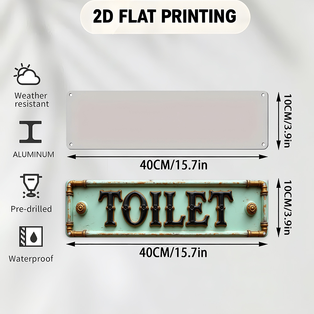 Płaski znak toaletowy 2D w sty – Embroidery Water recenzja i cena