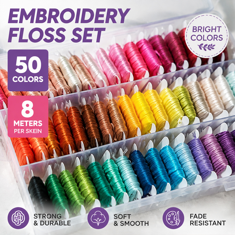 Zestaw nici do haftu ze 100% b – Embroidery Stitches recenzja i cena