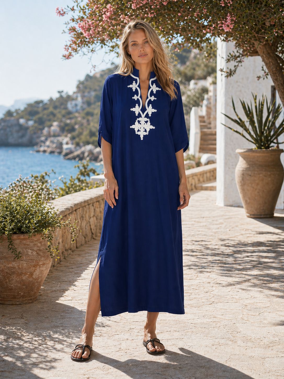 Sukienki kaftany damskie z haf – Embroidery Kaftan recenzja i cena