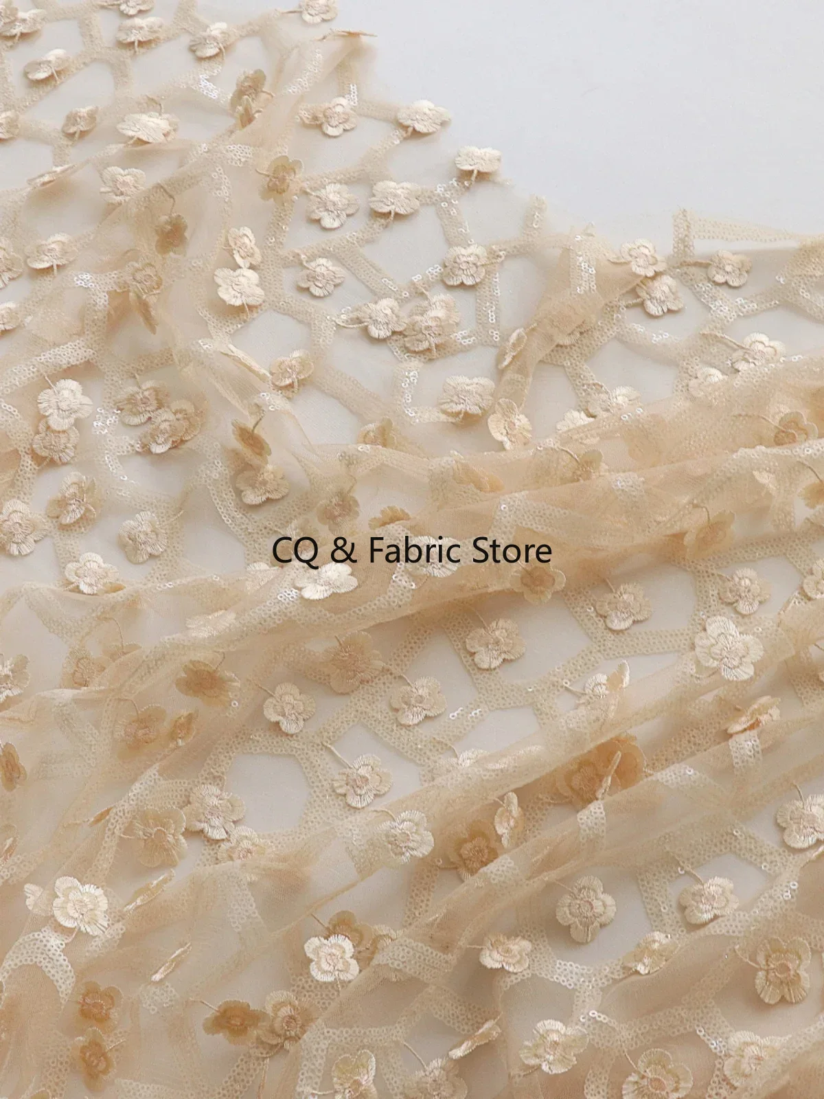 Tkanina z siateczki z cekinami – Embroidery Design 3D recenzja i cena